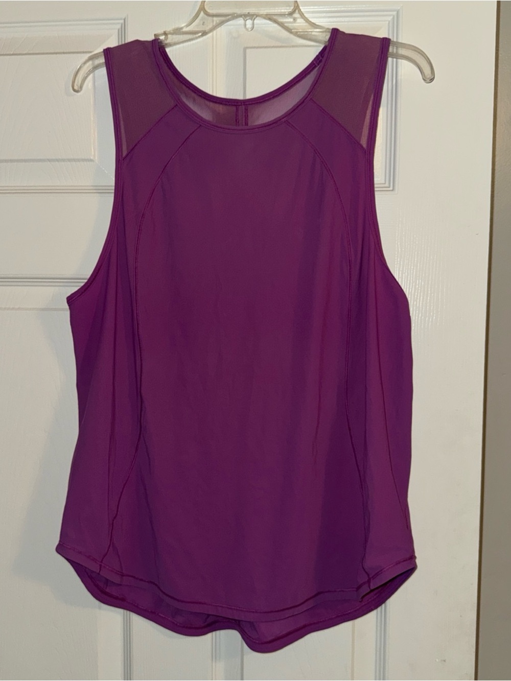 lululemon athletica Purple Mesh-Shoulder Performance Tank